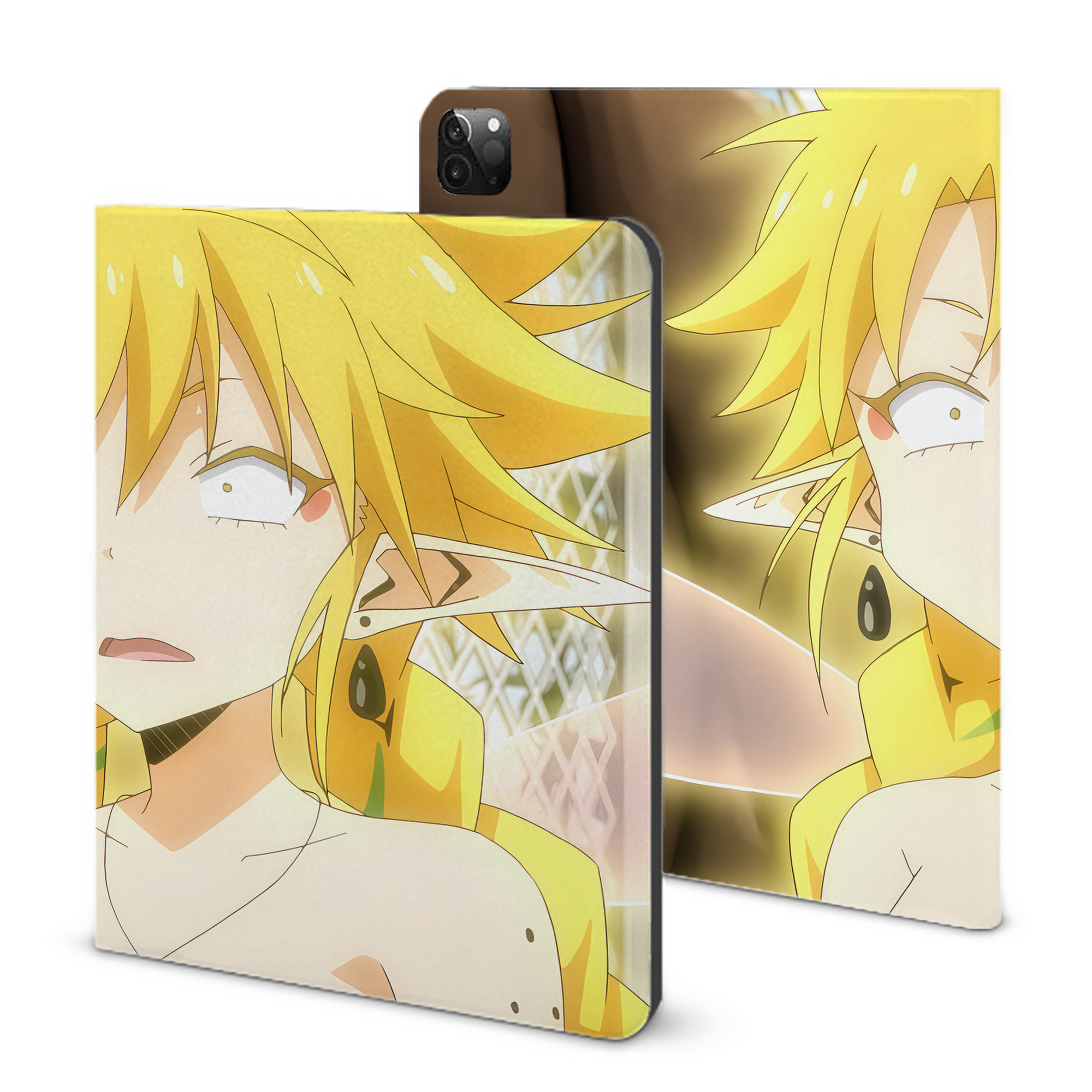 （画像用） 転スラ Regarding Reincarnated to Slime IPadケース ペンホルダー付き ブックスタイルデザイン